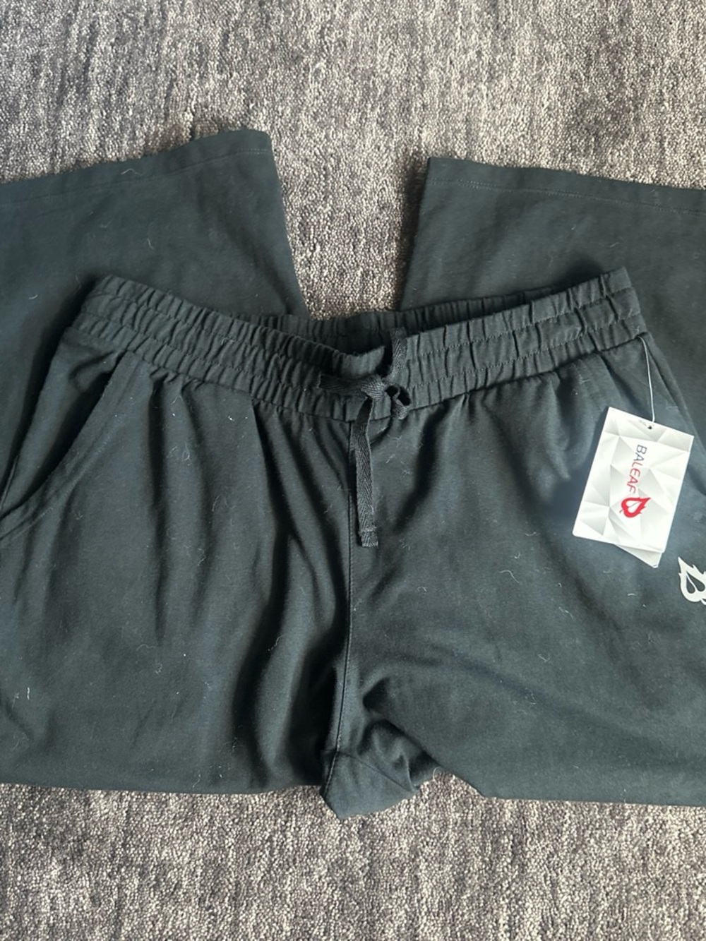 Baleaf Black Drawstring Pants